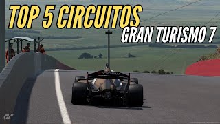 MI TOP 5 CIRCUITOS de Gran Turismo 7 [upl. by Haididej]