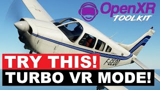 OpenXR TURBO MODE  PIMAX CRYSTAL UPDATE MSFS VR TIPS  HP Reverb G2  Varjo Aero [upl. by Normandy]