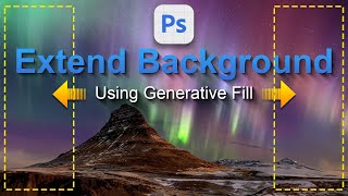 How to Extend Background Using Generative Fill in Photoshop Beta [upl. by Niuqram794]