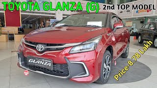 TOYOTA GLANZA G 2024💖 I Second Top Value For Money Variant I Detailed Review I CarChalao [upl. by Macnamara]