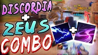 Smite Zeus and Discordia COMBO  60K PLAYER DAMAGE [upl. by Busey]