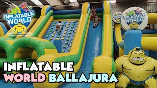 INFLATABLE WORLD BALLAJURA  Biggest Indoor Inflatable Playgrounds in Australia [upl. by Nwatna]