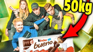 NAJWIĘKSZE KINDER BUENO NA ŚWIECIE 50 KG [upl. by Ennylcaj541]