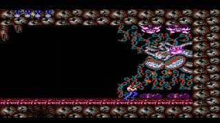 Contra  Stage 8 Aliens Lair Boss Gomeramos King Contra Nes Retro Disparos Ending Credits [upl. by Ardnuahs]