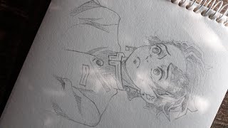 Drawing Tanjiro ASMR [upl. by Granny]