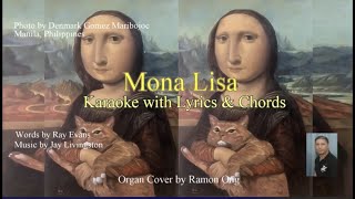 Mona Lisa  Karaoke Cover with Lyrics amp Chords by Ramon Ong karaoke monalisa natkingcole organ [upl. by Nyrad]