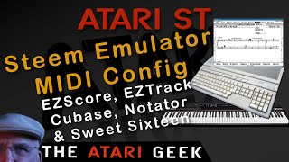 Atari ST Steem Emulator  Connecting amp Using a MIDI Device in 2023 [upl. by Auliffe]