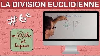 Poser une division euclidienne avec reste  Sixième [upl. by Lewison]