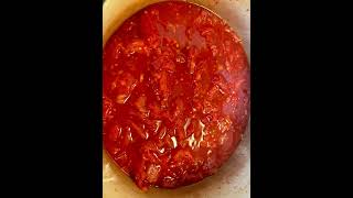 Making pasta sauce with home grown extra large Roma tomatoes [upl. by Branca656]