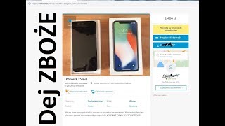 OLX oszustwo Podróbka iPhone X nieudany prezent możliwy biznes na wsi [upl. by Anek]