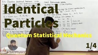 L511 Quantum statistical mechanics the general case distinguishable particles [upl. by Darach]