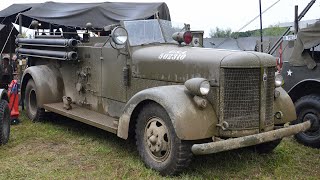 V12 American LaFrance WW2 Fire truck start up and sound [upl. by Alecia737]