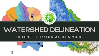 Watershed delineation in ArcGIS  watershed delineation complete tutorial [upl. by Abrahams]