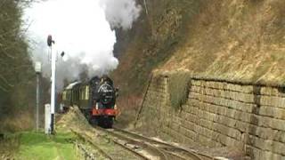 gwr tank 6619 coming into Goathland station [upl. by Adnovaj15]