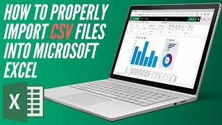 How To  properly import CSV files into Microsoft Excel [upl. by Hartzke]