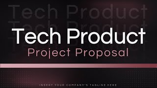 Tech Product Project Proposal Animated PowerPoint Template [upl. by Tekcirc176]