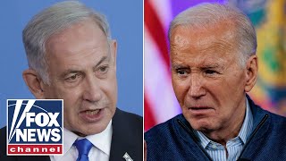 Netanyahu responds to Bidens red line remark hot mic comment [upl. by Nandor]