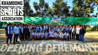 Opening ceremony Late Dinamit Lepcha Memorial Knockout football tournament 2024 Khamdong play Ground [upl. by Federica]