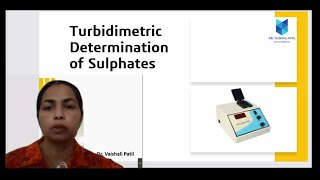 How to analyze sulphates by Turbidimetry l Instrumental Methods of Analysis l Lab l B Pharm l BP705P [upl. by Broek]