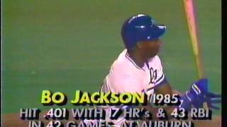 1986 Bo Jackson 1st hit [upl. by Artinahs904]