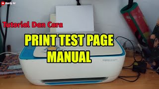 Cara Print Test Manual Printer HP DeskJet 3630 Dan 3635 Series [upl. by Inek]