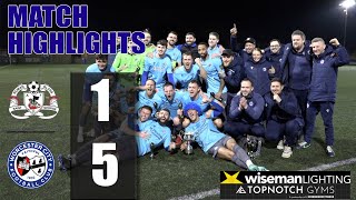 Roman Glass St George 1 Worcester City 5  Wiseman Lighting Floodlit Cup Final 2nd Leg [upl. by Ahsoyek]