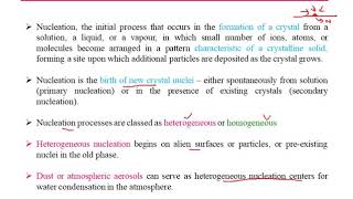 MST M2 L15 Homogeneous and hetrogeneous nucleation [upl. by Gokey]