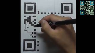 QR code met de hand tekenen [upl. by Artemla]