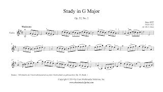 Sitt  Study Op 32 No 2  Violin [upl. by Suraved802]