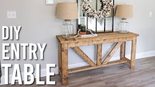 DIY  Farmhouse Style  Entry Table [upl. by Donielle]