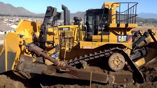 Big Cat D10T2 Dozer Pushing [upl. by Ssegrub]