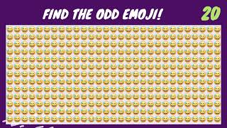 FIND THE ODD EMOJI 11 HARD EDITION [upl. by Zonnya]