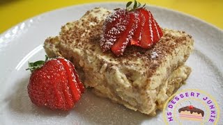 LOW FAT ITALIAN TIRAMISU RECIPE  MsDessertJunkie [upl. by Ettena]