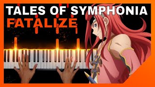 Tales of Symphonia Fatalize Piano Cover  Abyssion Boss Fight Theme [upl. by Ahsenahs]