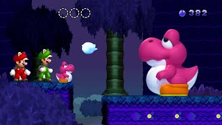 New Super Mario Bros U BOO DELUXE  2 Players Walkthrough World 1 Co Op 1 [upl. by Bertold438]