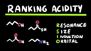 Ranking Acidity of Molecules  Organic Chemistry [upl. by Suoiradal]