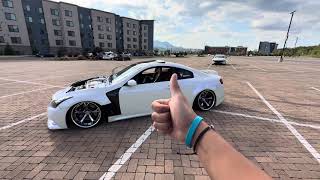 Insane Turbo Infiniti G35 w G37 Front end Conversion Walkaround [upl. by Eivod396]