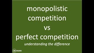 Monopolistic Competition vs Perfect Competition  IB Theory of the Firm  Market Power [upl. by Sanders783]