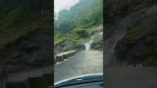 Waterfalls in pelling Dentam road 💦 CHANGEY WATERFALLS [upl. by Analli]