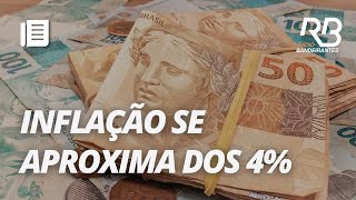 Projeção do mercado para inflação este ano se aproxima de 4  Bandeirantes Acontece [upl. by Radburn]