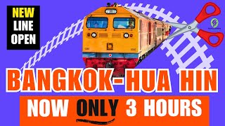 BangkokHua Hin in ONLY 3 hours by train New Line amp Station opened Dec 2023 [upl. by Wheelwright]