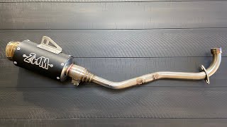 2020 Honda Grom  Zoom Low Mount Exhaust Install [upl. by Solange341]