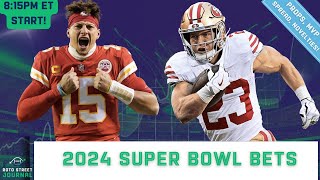 2024 Super Bowl Best Bets Top Props Spread MVP Novelty Props amp more for Super Bowl 58 [upl. by Tyika]