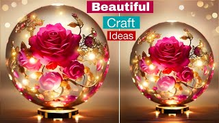 Home Decorating Ideas  DIY Room Decor  Plastic Bottle Craft Ideas  Gift Ideas  Lamp 💡😀 [upl. by Mackey]