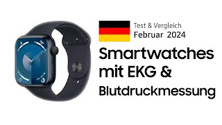 TOP–5 Die besten Smartwatches mit EKG amp Blutdruckmessung Test amp Vergleich 2024  Deutsch [upl. by Leod]