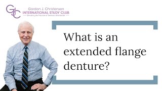 What is an extended flange denture [upl. by Aivonas]