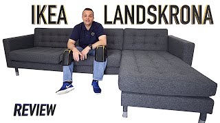 Ikea LANDSKRONA 3 seat sofa with chaise longue Review [upl. by Setiram]