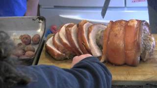 Porchetta Cooking Class Part 4 [upl. by Aneehs]