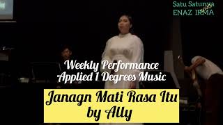 Jangam Mati Rasa Itu  Aina Abdul  Weekly Performance Applied Vocal Degree [upl. by Aliak954]