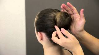 Premier School of Dance How to do a simple ballet bun [upl. by Yotal]